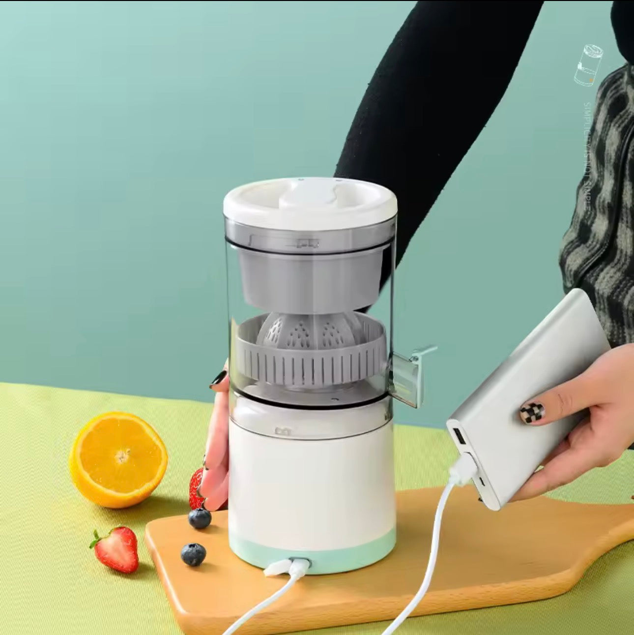✨ خلاط فواكه كهربائي محمول  🍋🍓